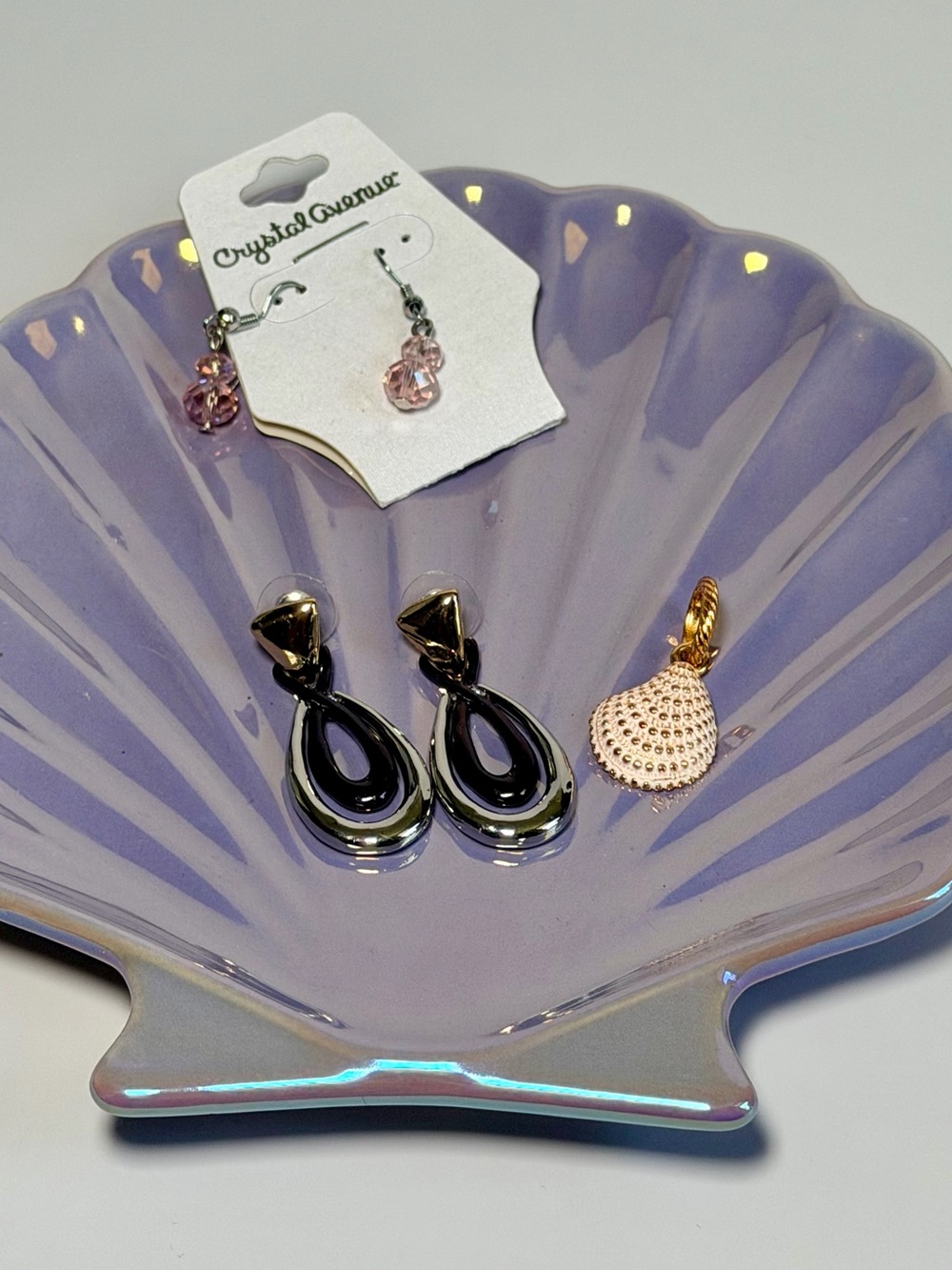 Coquette Mermaidcore Jewelry Lot Pink Crystal + Black Statement Earrings